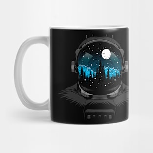 Astronaut crystal snow Mug